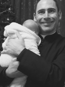 Fr Murray with baby